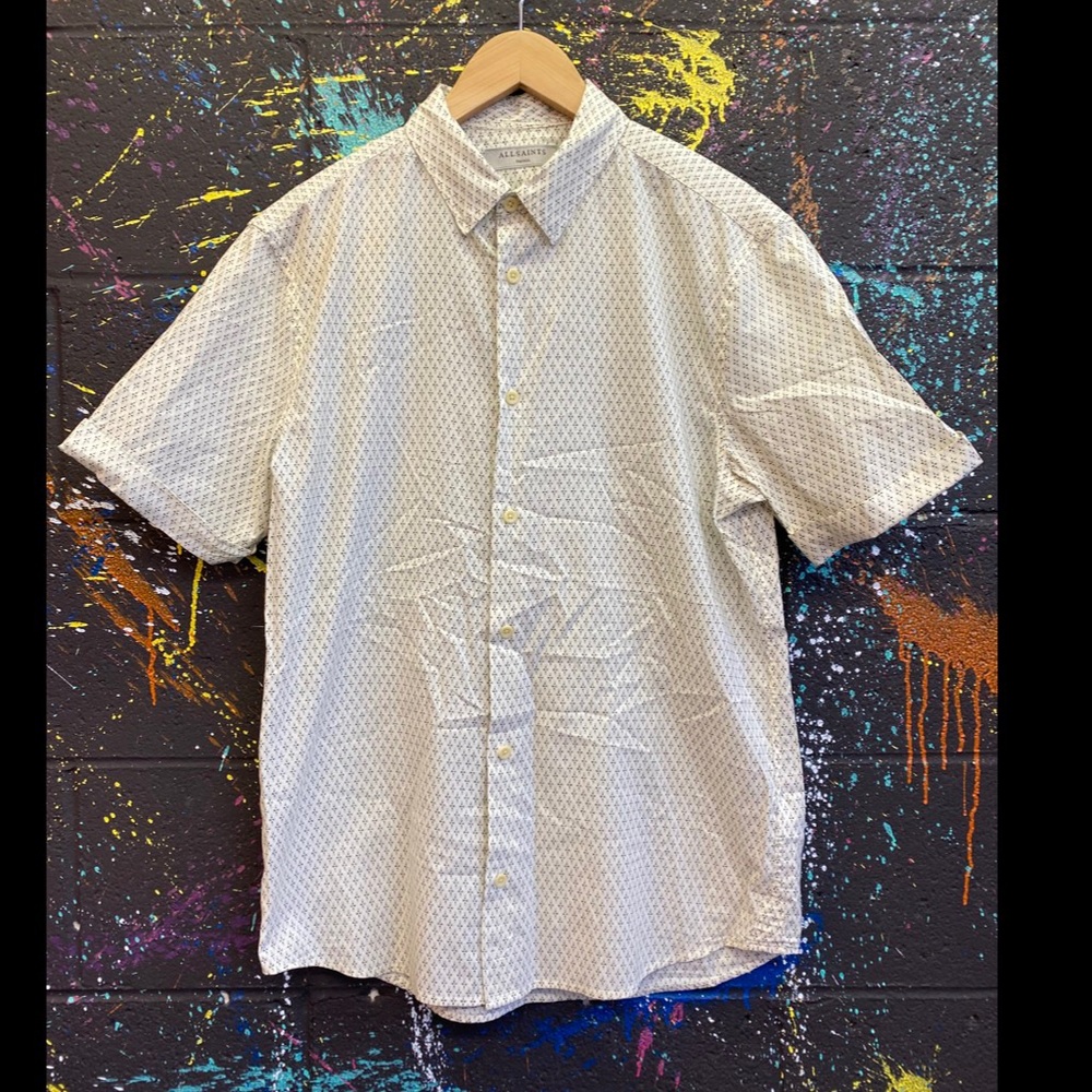 ALL SAINTS MENS “NISSEN SS” BUTTON UP